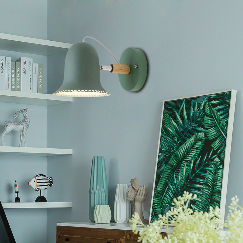 Vivolux | Enkele Licht Bel Wandlamp Rotatable Macaron Loft Metaal Wandlamp voor Kinderkamer