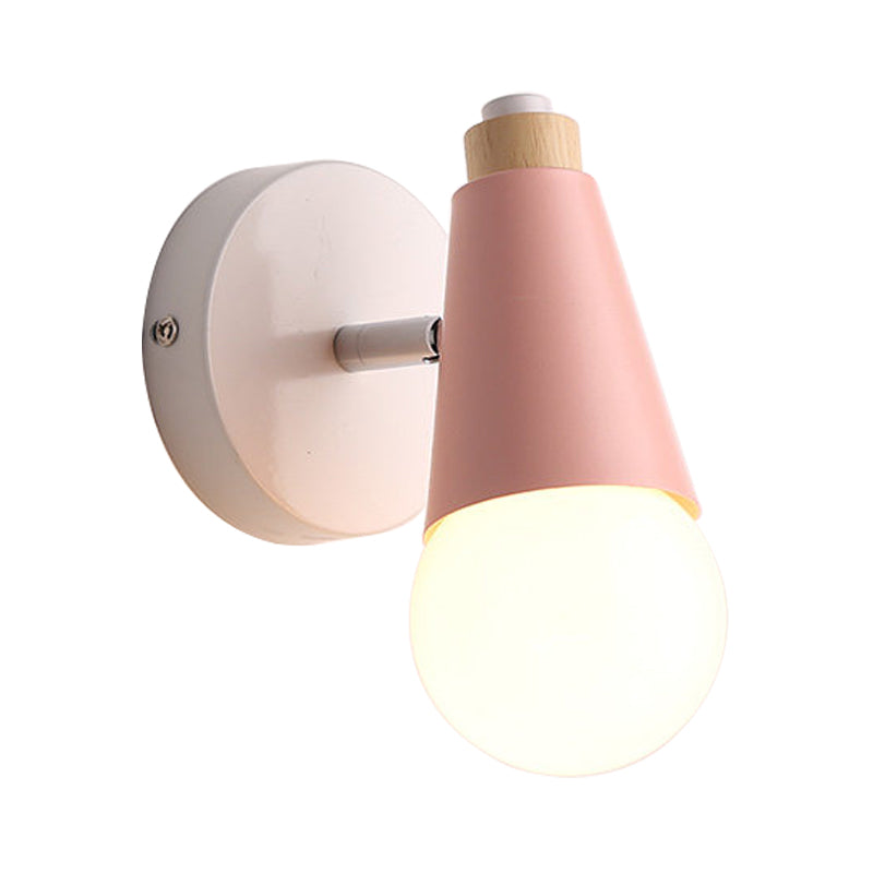 Vivolux | Draaibare Macaron Zoete Kegel Wandlamp 1 Hoofd Metaal Wandverlichting voor Kinderkamer