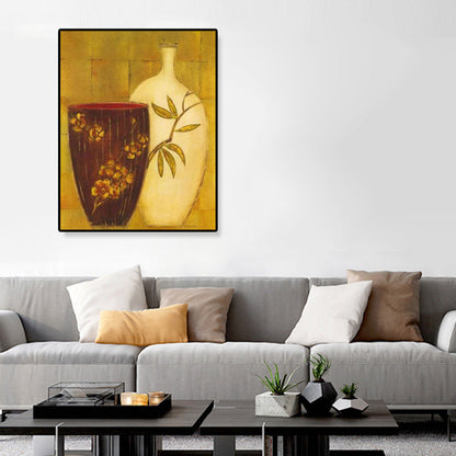 Vivolux | Einzigartiger Blumenvase Leinwand Kunstdruck für Mädchenzimmer in Pastellfarben, mehrere Größen