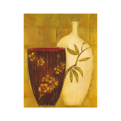 Vivolux | Einzigartiger Blumenvase Leinwand Kunstdruck für Mädchenzimmer in Pastellfarben, mehrere Größen