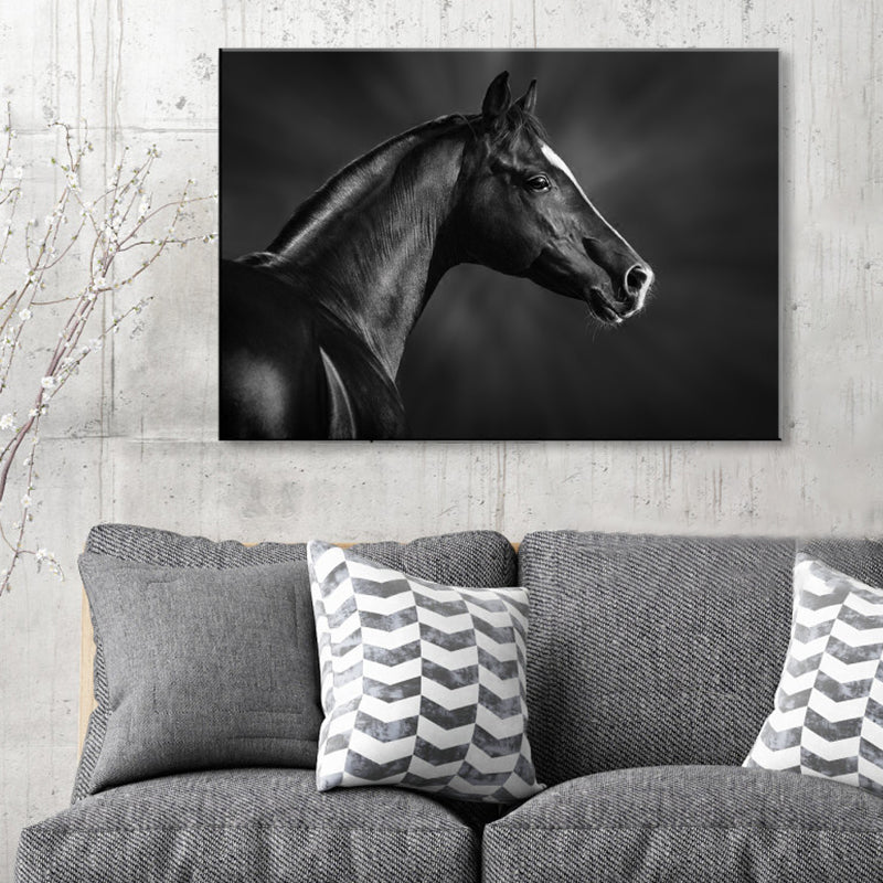 Vivolux | Asiatischer Stil Wildtier Wanddekor Lichfarbig Texturiertes Leinwand Kunst für Wohnzimmer