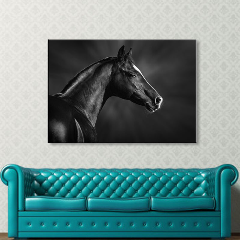 Vivolux | Asiatischer Stil Wildtier Wanddekor Lichfarbig Texturiertes Leinwand Kunst für Wohnzimmer