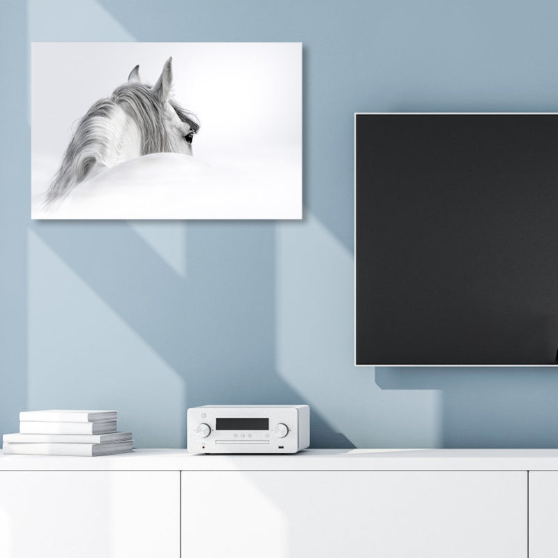 Vivolux | Asiatischer Stil Wildtier Wanddekor Lichfarbig Texturiertes Leinwand Kunst für Wohnzimmer