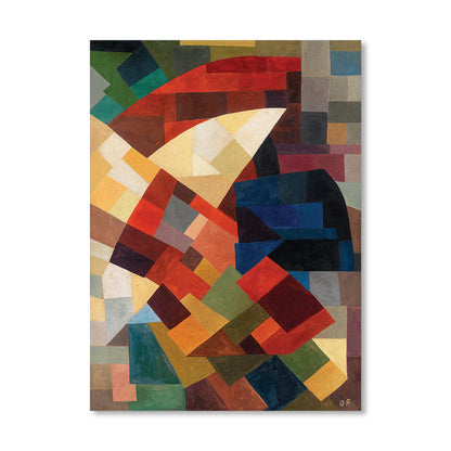 Vivolux | Handbedruckte Wanddekoration Pop Art Abstrakt Eingewickelte Leinwand in sanften Farben für das Familienzimmer