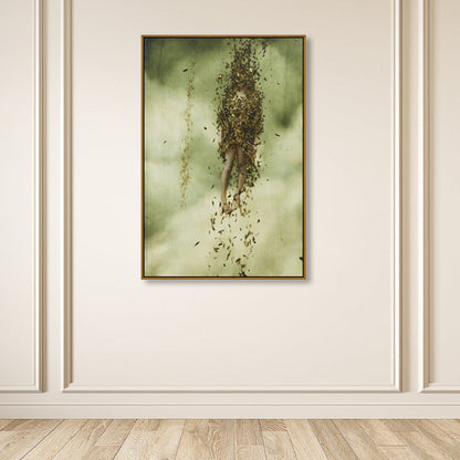 Vivolux | Surrealismus Stil Nacktes Mädchen Leinwanddruck Figur Lichtfarbe Wohnzimmer Wandkunst Dekor