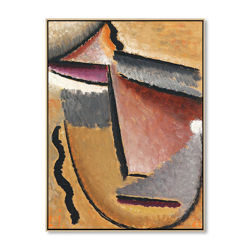 Vivolux | Abstrakter Expressionismus Handdruck Leinwand Kunst Wohnzimmer Wanddekoration in Pastellfarbe