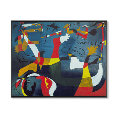 Vivolux | Kubismus Ölmalerei Wandkunst Druck Blau Ruhe Raum Leinwand, Mehrere Größen Verfügbar