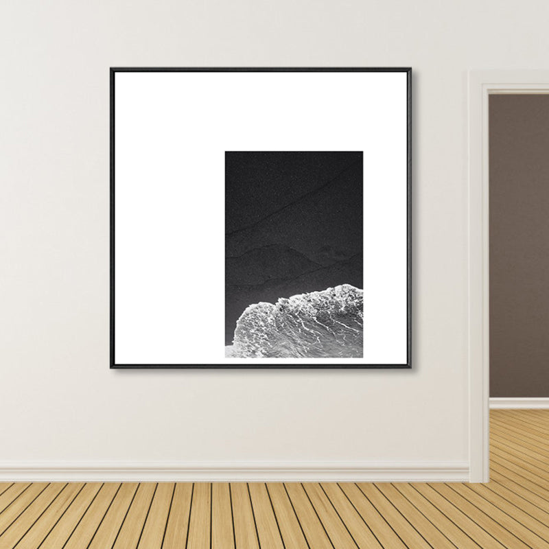 Vivolux | Dunkle Retro Wandkunst Fotodruck Landschaftsleinwand für das Schlafzimmer, mehrere Größenoptionen