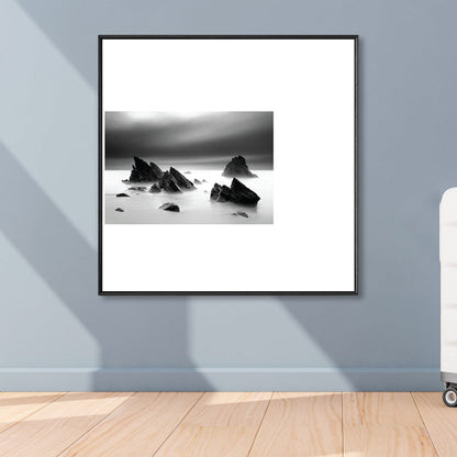 Vivolux | Dunkle Retro Wandkunst Fotodruck Landschaftsleinwand für das Schlafzimmer, mehrere Größenoptionen