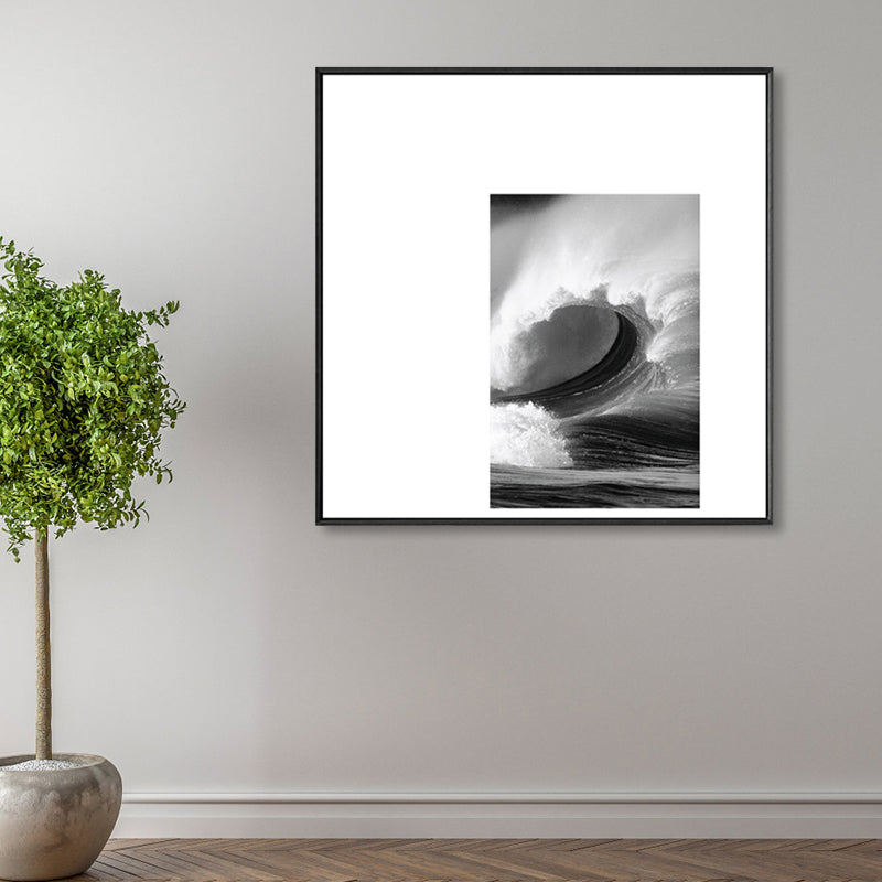 Vivolux | Dunkle Retro Wandkunst Fotodruck Landschaftsleinwand für das Schlafzimmer, mehrere Größenoptionen