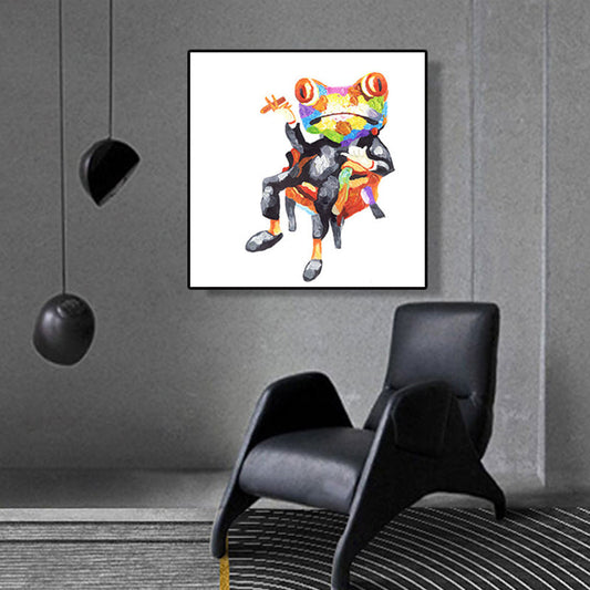 Vivolux | Pop Art Stylisches Tiermuster Wanddeko Helle Farbe Esszimmer Eingewickelte Leinwand