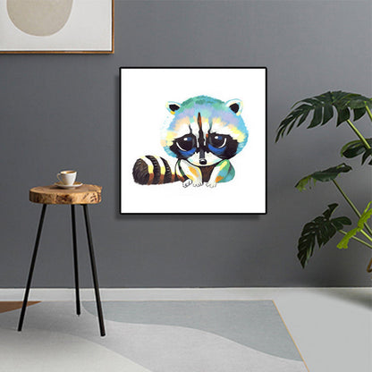 Vivolux | Pop Art Stylisches Tiermuster Wanddeko Helle Farbe Esszimmer Eingewickelte Leinwand