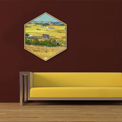 Vivolux | Impressionismus Flachland Szene Wandkunst Leinwand Texturiertes Pastellfarb Gemälde für das Kinderzimmer