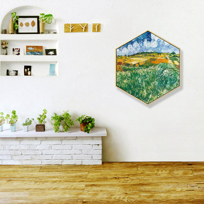 Vivolux | Impressionismus Flachland Szene Wandkunst Leinwand Texturiertes Pastellfarb Gemälde für das Kinderzimmer