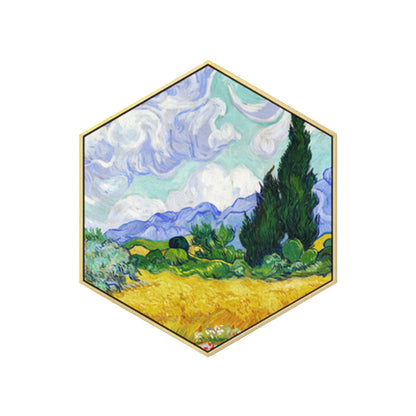 Vivolux | Impressionismus Flachland Szene Wandkunst Leinwand Texturiertes Pastellfarb Gemälde für das Kinderzimmer