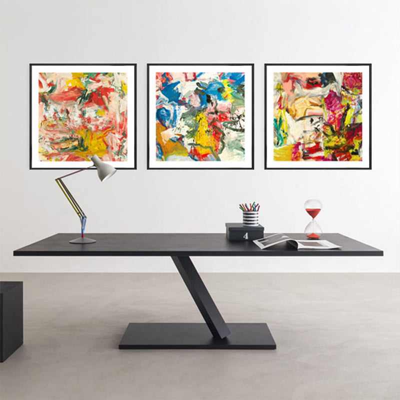 Vivolux | Abstrakte Ölmalerei Eingewickelte Leinwand Moderne Kunst Texturierte Wanddekoration in Sanften Farben für den Raum