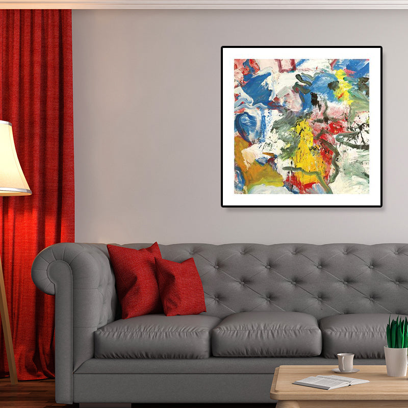 Vivolux | Abstrakte Ölmalerei Eingewickelte Leinwand Moderne Kunst Texturierte Wanddekoration in Sanften Farben für den Raum