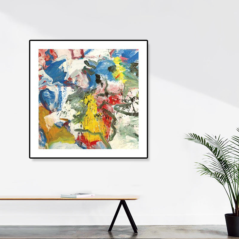 Vivolux | Abstrakte Ölmalerei Eingewickelte Leinwand Moderne Kunst Texturierte Wanddekoration in Sanften Farben für den Raum