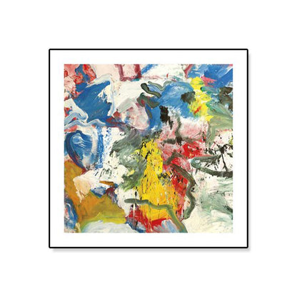 Vivolux | Abstrakte Ölmalerei Eingewickelte Leinwand Moderne Kunst Texturierte Wanddekoration in Sanften Farben für den Raum