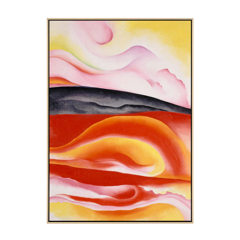 Vivolux | Braun Moderne Kunststil Wanddekoration Bilder Abstraktes Muster Leinwanddruck für das Badezimmer