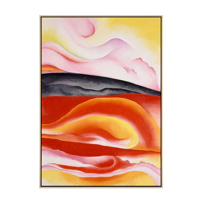 Vivolux | Braun Moderne Kunststil Wanddekoration Bilder Abstraktes Muster Leinwanddruck für das Badezimmer