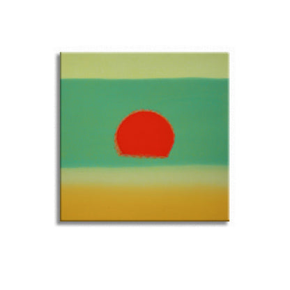 Vivolux | Sunrise Scenery Canvas Print Pop Art Naturphänomene Wanddekoration in hellen Farben
