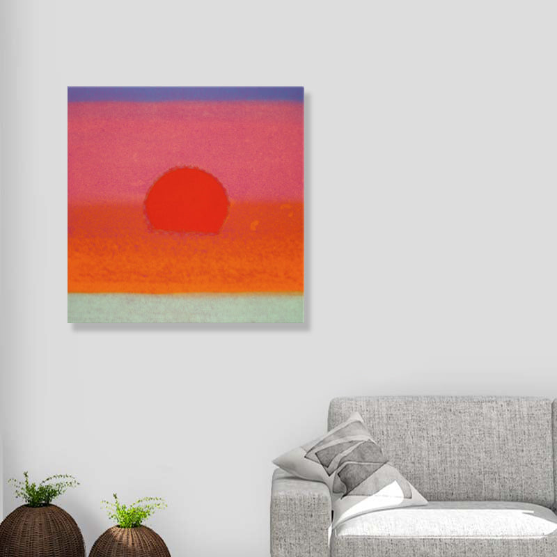 Vivolux | Sunrise Scenery Canvas Print Pop Art Naturphänomene Wanddekoration in hellen Farben