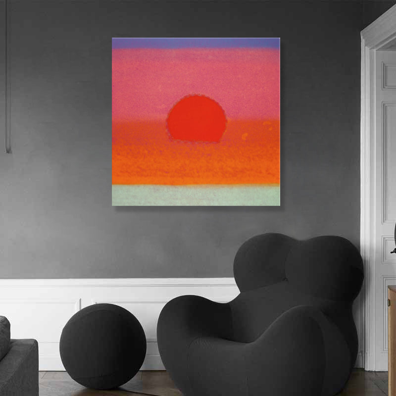 Vivolux | Sunrise Scenery Canvas Print Pop Art Naturphänomene Wanddekoration in hellen Farben