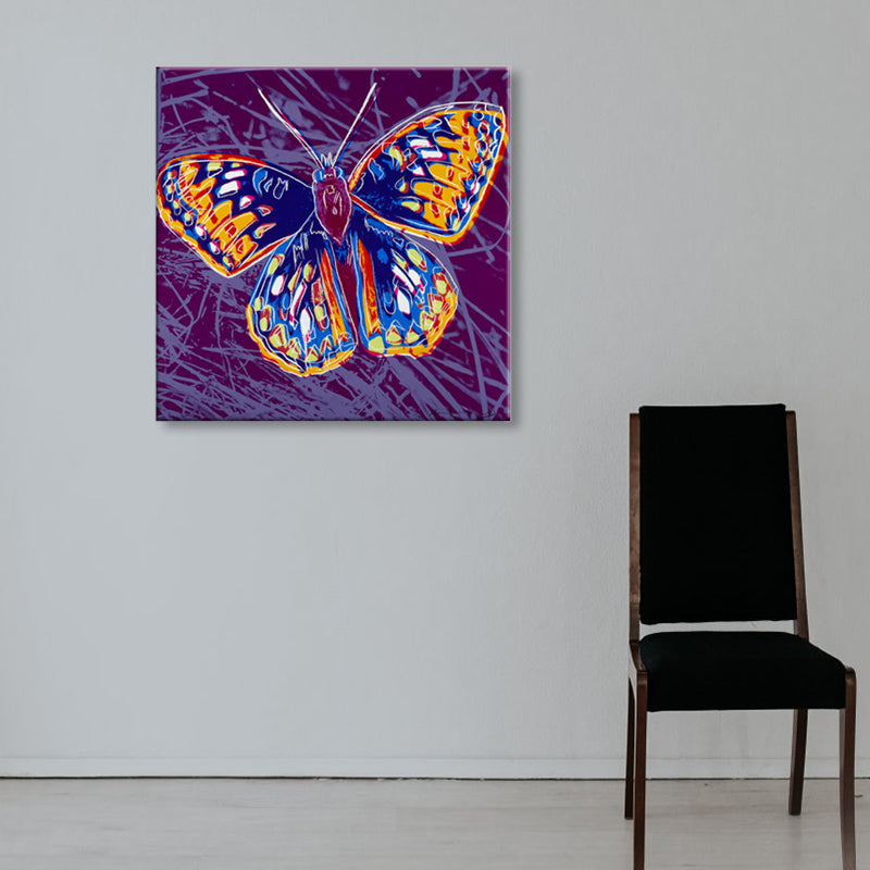 Vivolux | Wildtier-Leinwanddruck Pop Art Stil Texturiertes Esszimmer Gemälde in Pastellfarbe