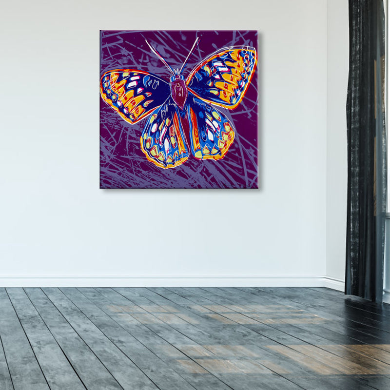 Vivolux | Wildtier-Leinwanddruck Pop Art Stil Texturiertes Esszimmer Gemälde in Pastellfarbe