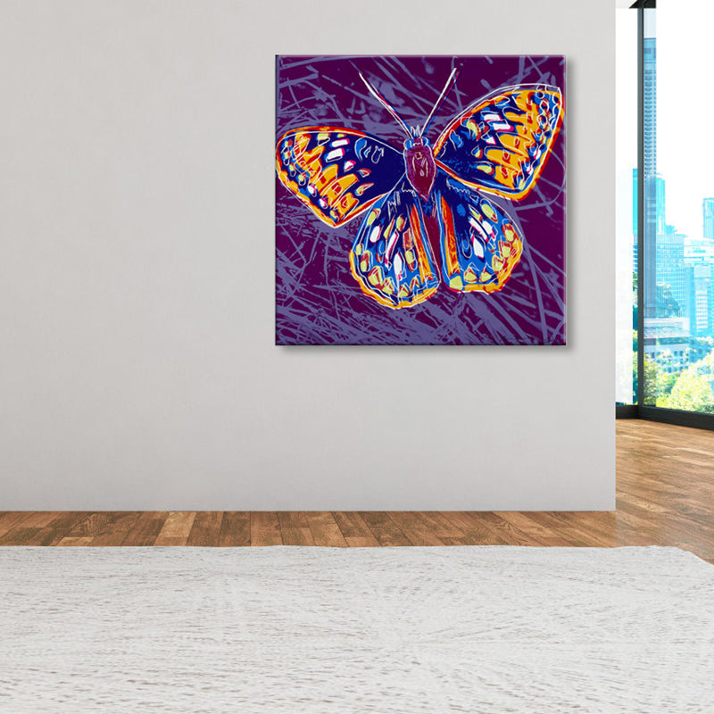 Vivolux | Wildtier-Leinwanddruck Pop Art Stil Texturiertes Esszimmer Gemälde in Pastellfarbe