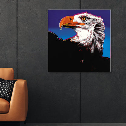 Vivolux | Wildtier-Leinwanddruck Pop Art Stil Texturiertes Esszimmer Gemälde in Pastellfarbe