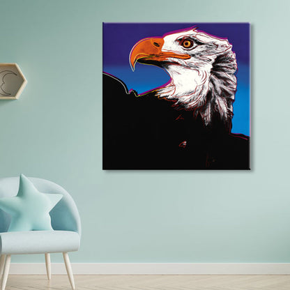 Vivolux | Wildtier-Leinwanddruck Pop Art Stil Texturiertes Esszimmer Gemälde in Pastellfarbe