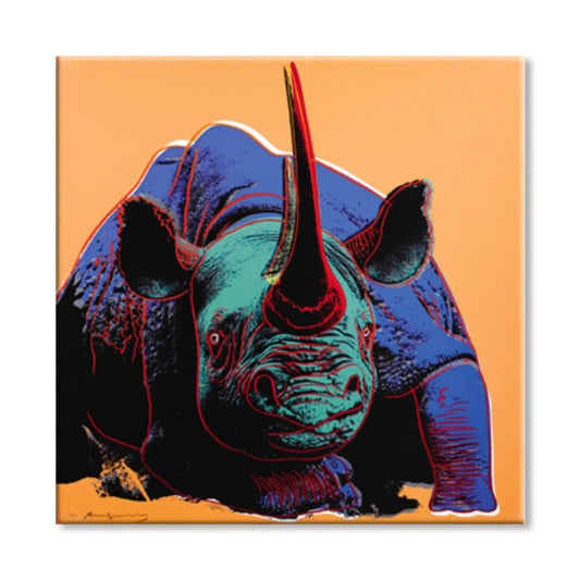 Vivolux | Wildtier-Leinwanddruck Pop Art Stil Texturiertes Esszimmer Gemälde in Pastellfarbe