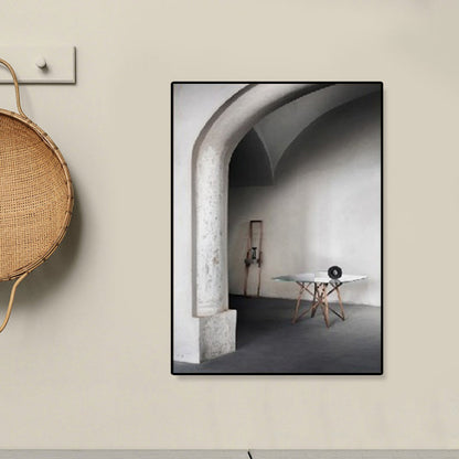 Vivolux | Arched Door Szenen Wandkunst Set Sanfte Farben Moderner Stil Leinwanddruck für das Familienzimmer