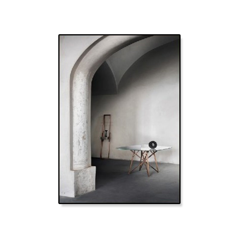 Vivolux | Arched Door Szenen Wandkunst Set Sanfte Farben Moderner Stil Leinwanddruck für das Familienzimmer