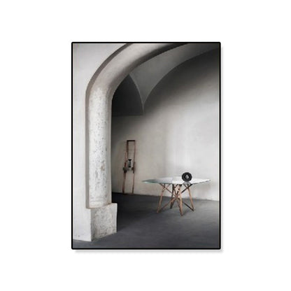 Vivolux | Arched Door Szenen Wandkunst Set Sanfte Farben Moderner Stil Leinwanddruck für das Familienzimmer