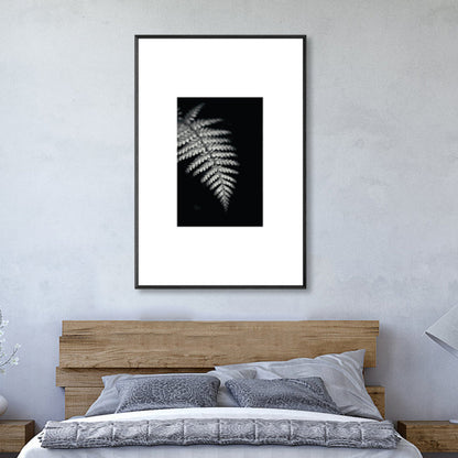 Vivolux | Retro-Stil Foto Botanics Leinwand Dunkel Färbig Texturiertes Wandkunst Druck für Wohnzimmer