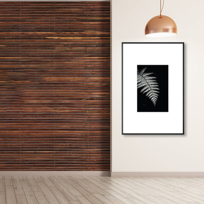Vivolux | Retro-Stil Foto Botanics Leinwand Dunkel Färbig Texturiertes Wandkunst Druck für Wohnzimmer