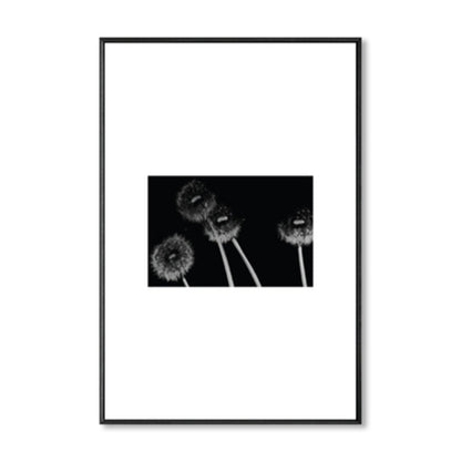 Vivolux | Retro-Stil Foto Botanics Leinwand Dunkel Färbig Texturiertes Wandkunst Druck für Wohnzimmer