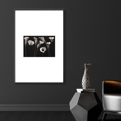 Vivolux | Retro-Stil Foto Botanics Leinwand Dunkel Färbig Texturiertes Wandkunst Druck für Wohnzimmer