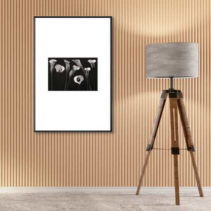 Vivolux | Retro-Stil Foto Botanics Leinwand Dunkel Färbig Texturiertes Wandkunst Druck für Wohnzimmer