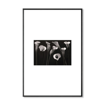 Vivolux | Retro-Stil Foto Botanics Leinwand Dunkel Färbig Texturiertes Wandkunst Druck für Wohnzimmer