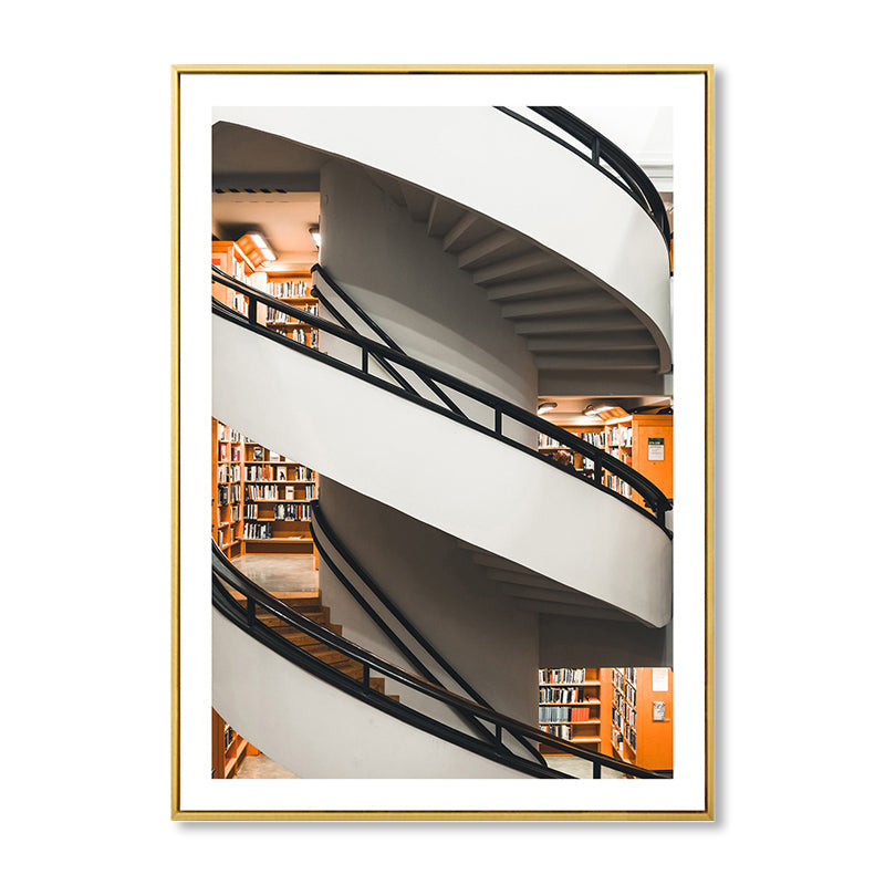 Vivolux | Architektur Innenansicht Leinwandkunst Sanfte Farben zeitgenössische Wanddekoration für Zuhause