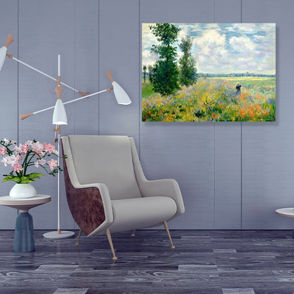 Vivolux | Lebendige natürliche Landschafts Wanddekoration Impressionismus Texturiertes Wohnzimmer Eingewickelte Leinwand