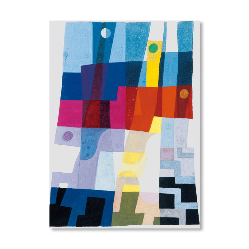 Vivolux | Gemälde Abstrakte Wanddekoration Texturiert Pop Art Mädchenzimmer Eingewickelte Leinwand in Blau