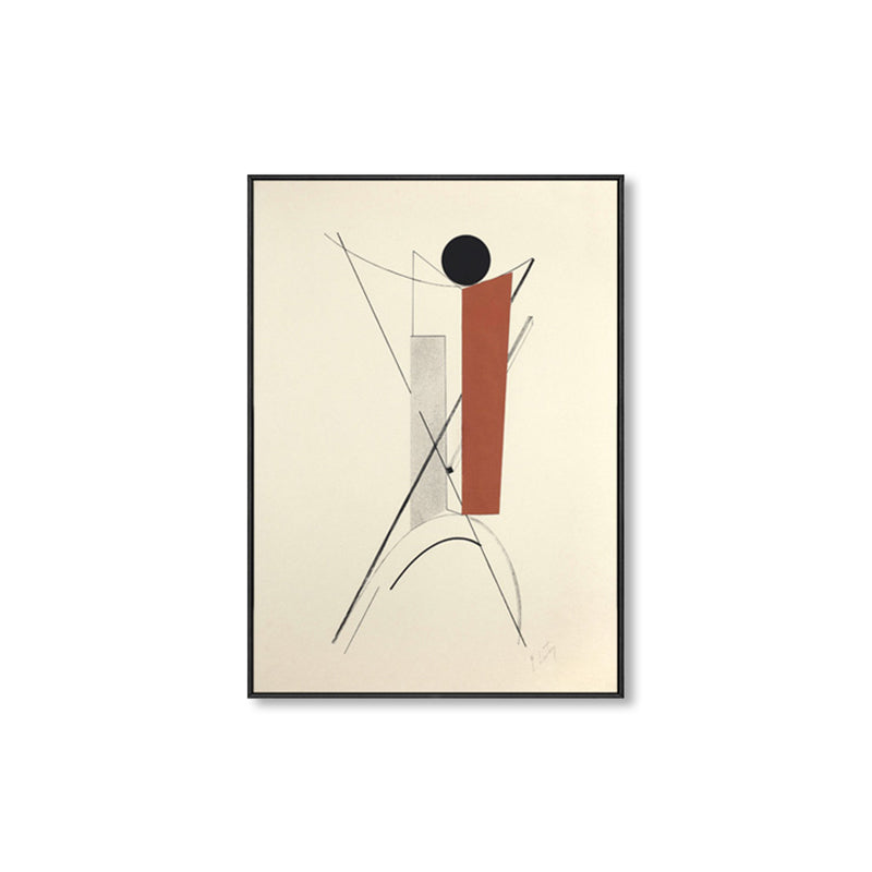Vivolux | Weiche farbige geometrische Leinwandkunst strukturierte Mid-Century Modern Lounge Malerei, mehrere Größen