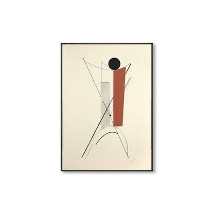 Vivolux | Weiche farbige geometrische Leinwandkunst strukturierte Mid-Century Modern Lounge Malerei, mehrere Größen