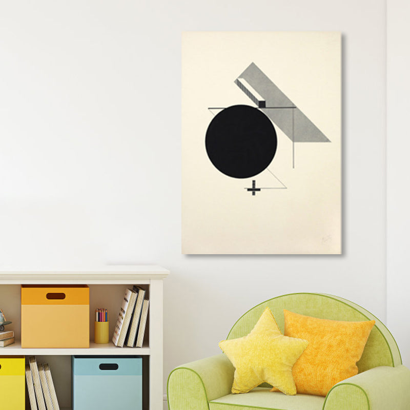 Vivolux | Weiche farbige geometrische Leinwandkunst strukturierte Mid-Century Modern Lounge Malerei, mehrere Größen