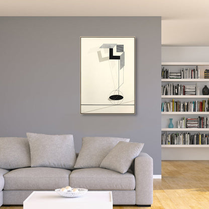 Vivolux | Weiche farbige geometrische Leinwandkunst strukturierte Mid-Century Modern Lounge Malerei, mehrere Größen